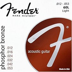 Fender 60L Phosphor Bronze Medium Acoustic Strings (.012-.053)